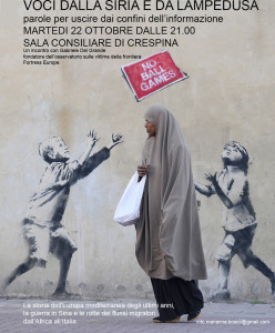 Voci dalla Siria e da Lampedusa